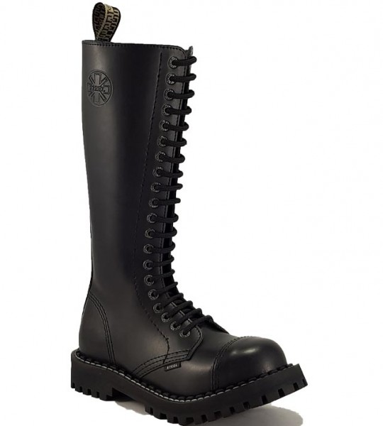 Steel Stiefel 20 Loch Schwarz