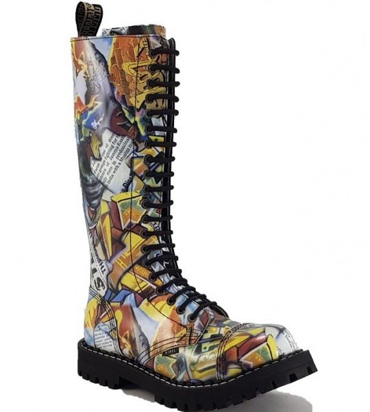 Steel Stiefel 20 Loch Graffiti