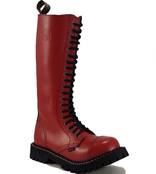 Steel Stiefel 20 Loch Rot