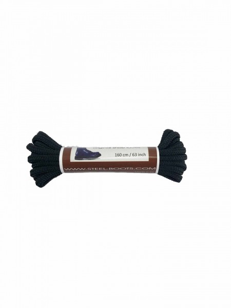 Schnürsenkel Steel Schwarz 160 cm - 8 und 10 Loch