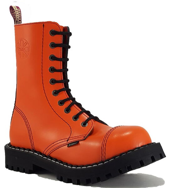Steel Stiefel 10 Loch Orange
