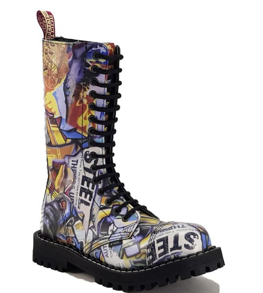 Steel Stiefel 15 Loch  Graffiti