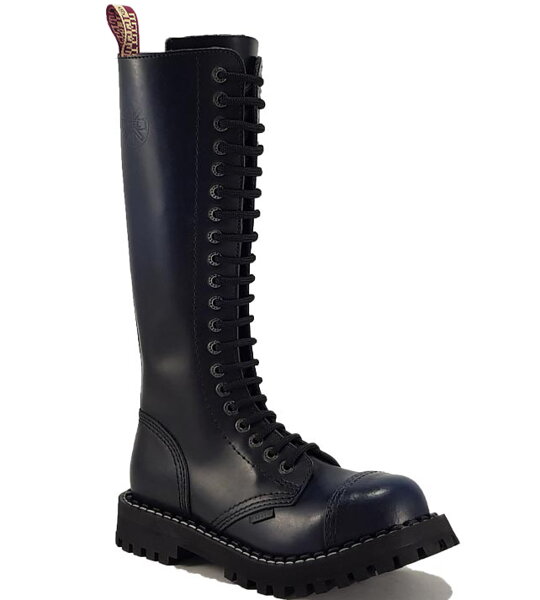 Steel Stiefel 20 Loch Blau Rub Off
