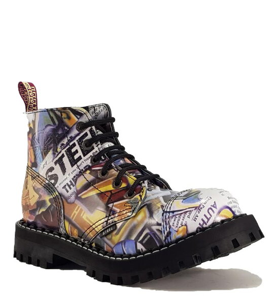 Steel Stiefel 6 Loch Graffiti