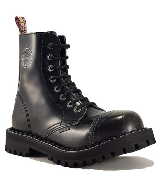 Steel Stiefel 8 Loch Weiß Rub Off