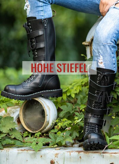 Hohe Stiefel Steel