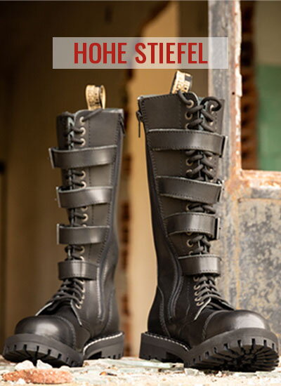 Hohe Stiefel Steel