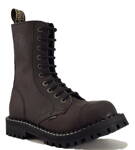 Steel Stiefel 10 Loch Braun