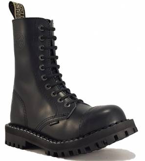 Steel Stiefel 10 Loch Schwarz