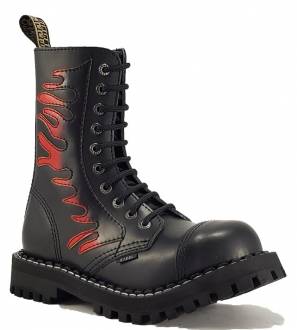 Steel Stiefel 10 Loch Flamme