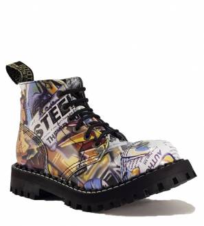 Steel Stiefel 6 Loch Graffiti