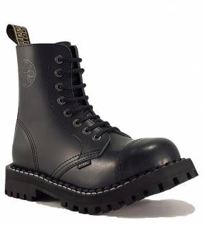 Steel Stiefel 8 Loch Schwarz