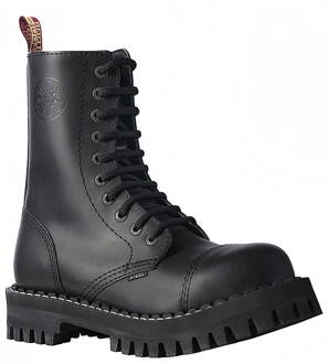 Steel Stiefel 10 Loch Schwarz Monster