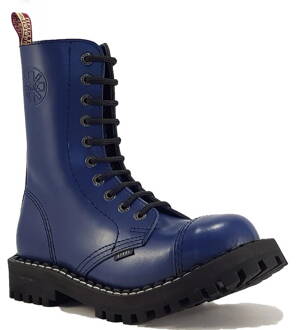 Steel Stiefel 10 Loch Blau