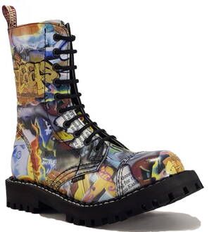 Steel Stiefel 10 Loch Graffiti