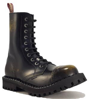 Steel Stiefel 10 Loch Gelb Rub Off