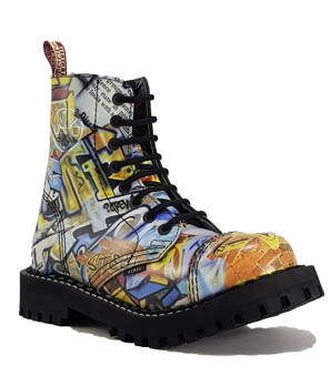 Steel Stiefel 8 Loch Graffiti