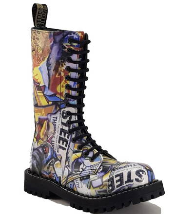 Steel Stiefel 15 Loch  Graffiti