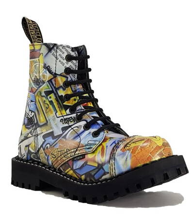 Steel Stiefel 8 Loch Graffiti