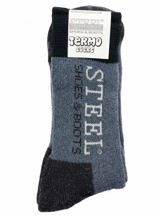 Thermosocken Steel Schwarz