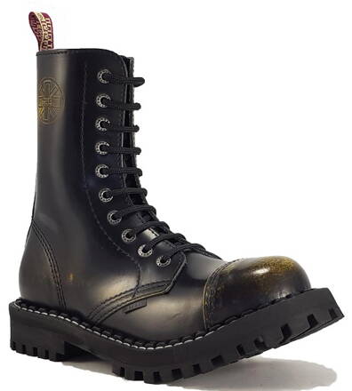 Steel Stiefel 10 Loch Gelb Rub Off