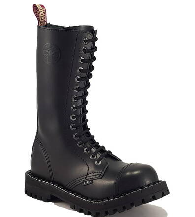 Steel Stiefel 15 Loch Schwarz
